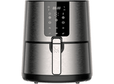 Freidora de aire - MasterPro Rocket 360, 3.5 l, 6 programas, 1500 W, Pantalla LED Táctil, Cesta Antiadherente, Inox