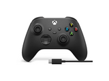 Mando Xbox - Microsoft Mando Inalámbrico Bluetooth + cable USB-C®, Negro, Para Xbox Series X|S, Xbox One, PC, Android, iOS, Mac