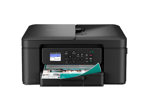 Impresora multifunción tinta - Brother DCP-J1360DW, 16ppm, Doble Cara, Pantalla a color de 4.5 cm, ADF, WiFi 5GHz y USB, Negro
