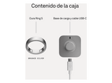 Anillo inteligente - Oura Ring 5, Talla 12, Hasta 9 días autonomía, Bluetooth, 50 métricas de salud, Titanio, Brushed Silver