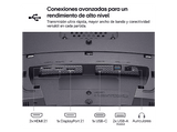 Monitor gaming - LG UltraGear™ 45GX950A-B, 45 5K2K, Dual Mode (165/330Hz), 0.03 ms, OLED, VA curvo 800R, 2x HDMI, HDR10, Morado grisáceo