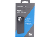 Funda - ISY ISC 2335, Para Apple iPhone 15 Pro Max, Silicona, Antisalpicaduras, A prueba de golpes, Negro