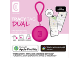 Localizador - CellularLine Tracy Tag Dual, para iOS, para Android, Rosa