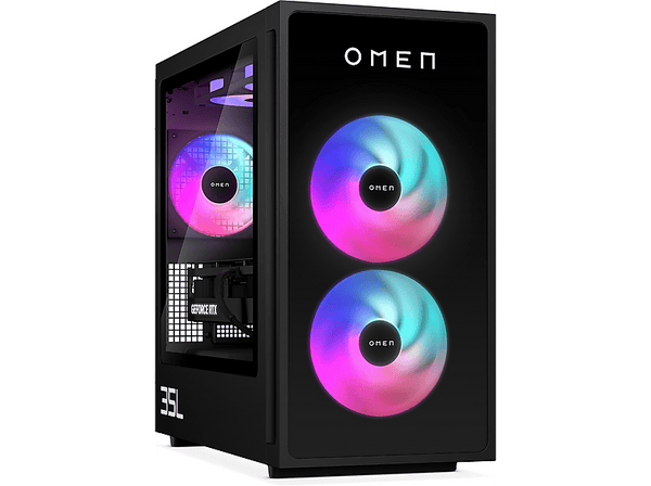 PC gaming - HP OMEN 35L GT16-0049ns, Intel® Core™ i7-14700F, 32GB RAM, 1TB SSD, Gráficos RTX™ 4060, Windows 11 H, Negro