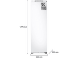 Frigorífico una puerta - Samsung BRR29703EWW/EF, All-Around Cooling, No Frost, 177.5 cm, 289 l, Wifi, Blanco