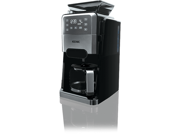 Cafetera de goteo - Koenic KCM 141224, 1520 W, 1.5l Capacidad Depósito de Agua, 12 Tazas, Negro/Acero Inoxidable
