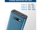 Powerbank - CellularLine FAST, 20000 mAh, 20W, USB-C, Carga rápida, Azul