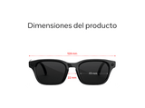 Gafas IA - Meta Adventurer, Lentes Transitions® en gris, Cámara 12 MP, Traducción en tiempo real, Resolución 3K HD, +8h Batería, Classic Black