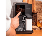 Cafetera superautomática - Cecotec Cremmaet Compactccino Connected, 19 bar, Pantalla TFT, WiFi, Depósito de agua 1.1L, 1350W, Thermoblock, Black