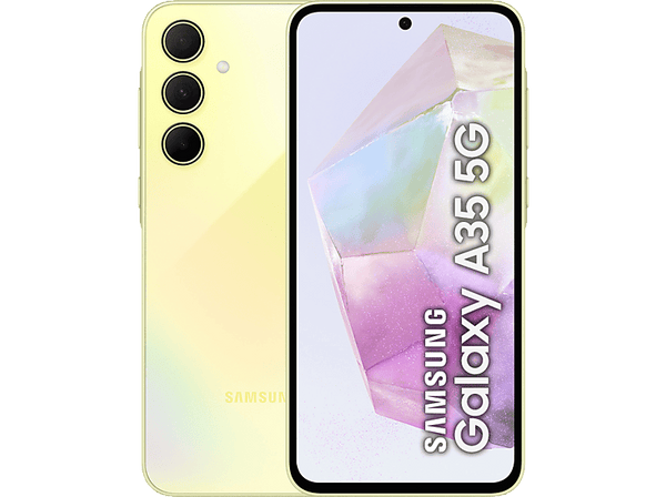 Móvil - Samsung Galaxy A35 5G, 256GB, 8GB RAM, 6.6 FHD+, Exynos 1380, 5000 mAh, Android 14, Yellow