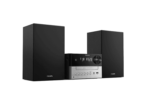 Microcadena - PHILIPS TAM3205M2/12, FM, CD, USB, Entrada de audio, 20W, Altavoces Bass Reflex, Bluetooth 5.4, Negro