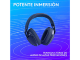 Auriculares gaming - Logitech G G321, Lightspeed-Bluetooth, Micrófono 16 kHz con varilla abatible, 20hs batería, PC, PS4-PS5, Nintendo Switch, Negro