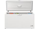 Congelador horizontal - Beko HSM46740, 451l, 155.5 cm Ancho, Cíclico, 4 Estrellas, Iluminación LED, 3 Cestos, Blanco
