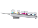 Teclado gaming - NEWSKILL Serike V2 TKL, USB tipo A, extraible, Teclas iluminadas, Con rueda de volumen, Blanco