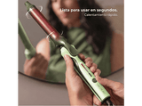 Rizador - Cecotec SurfCare 2500 CurlClip Olive, Cerámica con queratina y argán, 120-200ºC, 5 temperaturas, Calentamiento rápido, Olive