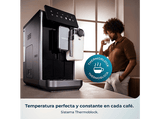 Cafetera superautomática - Cecotec Cremmaet Lungo Latte, Depósito de leche, 19 bares, 7 bebidas, Molinillo Acero inoxidable, depósito 2 L, Negro