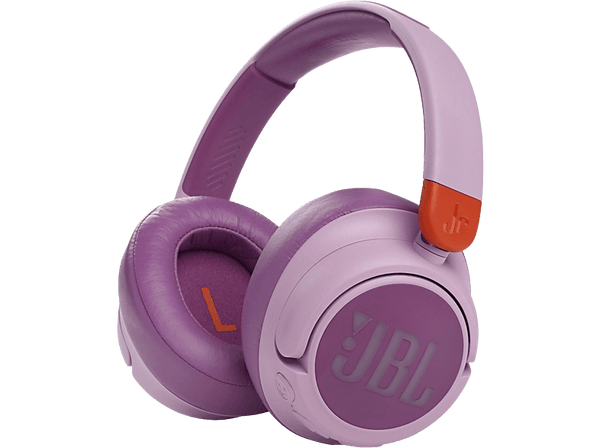 Auriculares inalámbricos - JBL JR 460NC, De diadema, Bluetooth 5.0, Hasta 30 h, ANC, Micrófono, Rosa