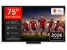 TV SQD-Mini LED 75" - TCL 75C8L, UHD 4K, MT9655, Smart TV, DVB-T2, Negro