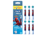 Recambio para cepillo dental - Oral-B Pro Kids 3+, Cabezales de recambio de Marvel Spiderman, +3 años, Pack de 6 unidades