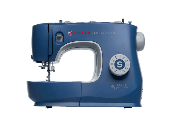 Máquina de coser - Singer M3335, 23 Diseños de Puntada, Puntada Falso Overlock, Costura Recta y Zig-zag, Enhebrador Automático, Brazo Libre, Azul
