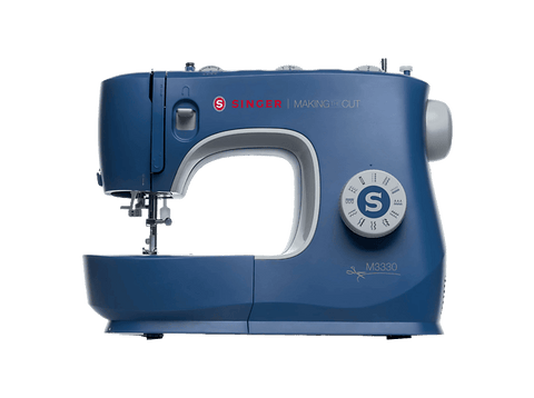 Máquina de coser - Singer M3335, 23 Diseños de Puntada, Puntada Falso Overlock, Costura Recta y Zig-zag, Enhebrador Automático, Brazo Libre, Azul
