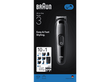 Afeitadora multifunción - Braun Todo En Uno Series 3 AIO3560, Kit De Styling 10 en 1, Lámina Afilada, 14 Longitudes, Negro