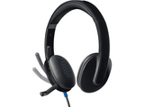 Auriculares - Logitech Headset H540, Diadema, Con cable, USB, Ecualizador incorporado, Micrófono con supresión de ruido, Botones multimedia, Negro