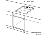 Placa inducción - Bosch PUJ631BB5E, 3 zonas, 28 cm, Función Sprint, Control TouchSelect, 60 cm, Negro