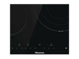 Placa vitrocerámica - Hisense E6332BSCE, 3 zona(s), 30 cm Zona Grande, 59 cm Ancho, Temporizador, Control Táctil, Negro