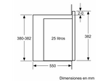 Microondas integrable - Balay 3CG5175N2, 900 W, 5 niveles, 25 l, Negro