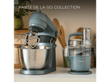 Robot de cocina - Amasador de repostería Kenwood Go KZM35.000GY, 800 W, 4 l, 6 velocidades + Función Pulse, Azul Tormenta