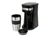 Cafetera de goteo - Jocca 2768, 750 W, 420 ml, 1 Taza, Filtro de malla reutilizable, Apagado automático, Negro