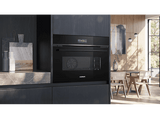 Horno compacto - Siemens CB734G1B1, Multifunción, Hidrolítico, 47 l, autolimpieza oxyLitic, App Home Connect, 60 cm, Negro