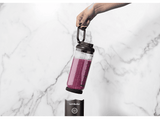 Batidora de vaso - nutribullet Flex Portable, Batidora personal, Vaso portátil, 7.4 V, 590 ml, Cable USB-C, Metálico