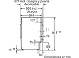 Lavadora Integrable - Bosch WIW28302ES, 8 kg, 1400 rpm, 14 programas, Motor EcoSilence, Speed Perfect, Blanco