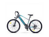 Bicicleta de Montaña - smartGyro Senda 2, Potencia 250W, Velocidad máx. 25 km/h, Autonomía 60km, 7 Velocidades, Eléctrica, Gris/Azul