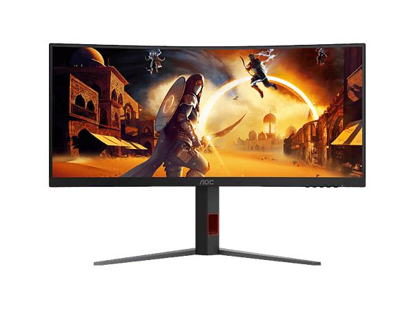 Monitor gaming - AOC CU34G4, 34" UWQHD, 180 Hz, Curvo, 1 ms GtG, 0.5 ms MPRT, Fast VA, Adaptive Sync, HDR10