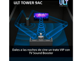 Altavoz de gran potencia - Sony ULT TOWER 9AC, Bluetooth para fiestas, ULT POWER SOUND, X-Balanced, Luces/Sonido 360, Entradas de karaoke, Negro