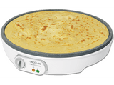 Crepera - Cecotec Fun Crepestone, 1000 W, 30.5cm, Revestimiento RockStone, Libre de PTFE y PFOA, Blanco
