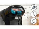 Cafetera de cápsulas - Bosch Tassimo Style TAS112E, 3.3 bar, 0.7 l, 1.400 W, Intellibrew, Tamaño Compacto, Sostenible, Negro