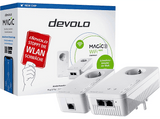 Kit adaptadores PLC - Devolo Magic 2 WiFi, Doble banda, 2400 Mbps, 2 unidades, Blanco
