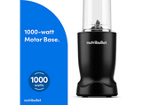Batidora de vaso - Nutribullet Turbo 1000, Motor 1000 W, Batidora personal, 0.9 l / 0.5 l, Cuchilla acero inoxidable, Sin BPA, Negro mate
