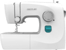 Máquina de coser - Cecotec BelleCouture 1500, 15 puntadas, Luz LED, 6 grifas de arrastre, Kit de Accesorios, Brazo libre, Ojalador regulable, White