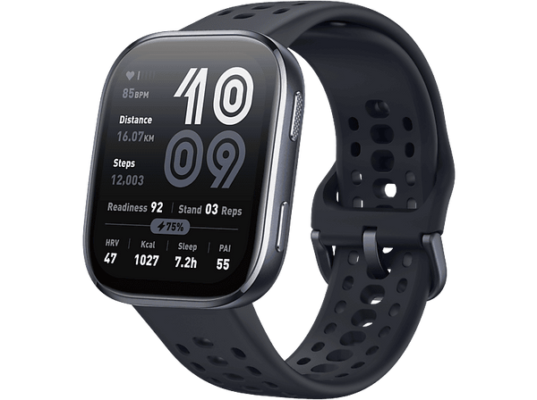 Smartwatch - Amazfit Bip 6, 22mm, Pantalla AMOLED de 1.97", 5 ATM, 14 días Autonomía, Negro