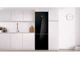 Frigorífico combi - Balay 3KFD565NI Cristal, No Frost, 186 cm, 326 l, Cajón ExtraFresh, Super congelación, Negro