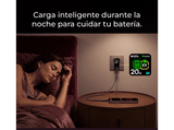 Cargador de pared - Baseus PicoGo AH22,  100W, USB-C, Carga ultrarrápida simultánea, Triple puerto, Pantalla inteligente, Con cable 1m, Dark Cherry