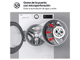 Lavadora carga frontal - LG F4X5009TLC, 9 kg, 1400 rpm, 12 programas, TurboWash 360º, Clase A-40%, Blanco
