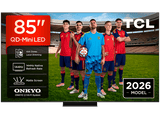 TV QD-Mini LED 85 - TCL 85C6K PRO, UHD 4K, TCL AiPQ Pro Processor (MT9653), Smart TV con Google TV, Dolby Vision-Atmos, Negro