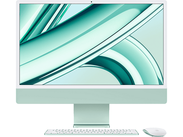 Apple iMac (2023), 24" Retina 4.5K, Chip M3, CPU de 8 núcleos, GPU de 10 núcleos, 8 GB RAM, 512GB SSD, macOS Sonoma, Verde
