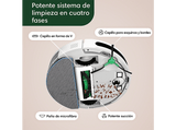 Robot aspirador - I Robot Roomba Combo Essential Y011240, Friegasuelos, 2 en 1, Autonomía 160 min, Depósito 400 ml, Control por voz, WiFi, Blanco